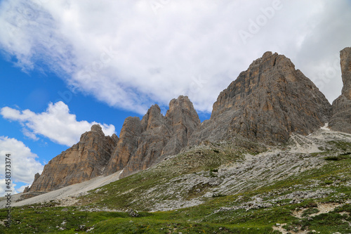 Tre Cime die Lavardeo, Drei Zinnen in Dolomites, Italy