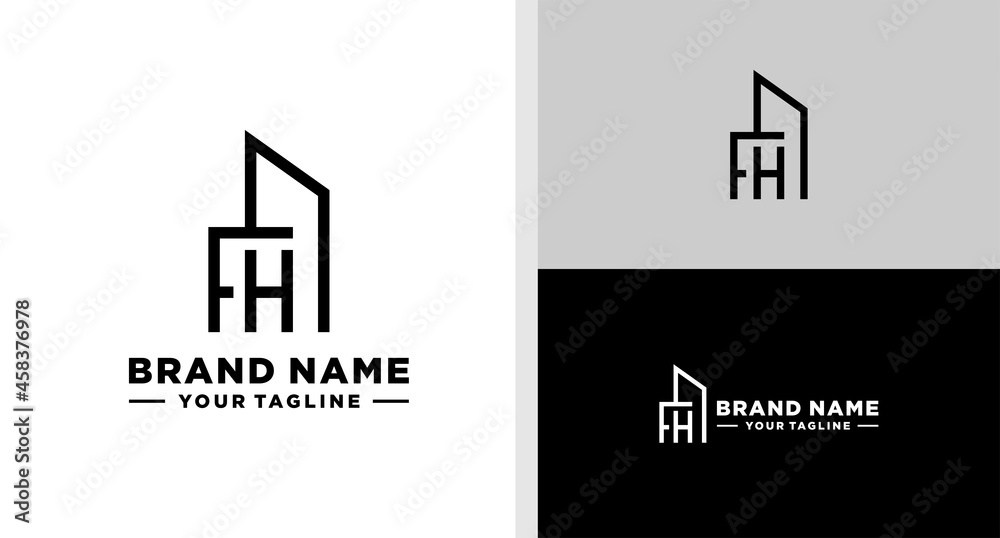 Obraz premium FH LOGO HOME BUILDING EDITABLE