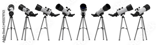 Standart telescope from all perspectives. photo