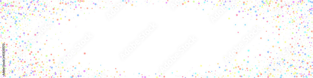Obraz premium Festive alluring confetti. Celebration stars. Colo