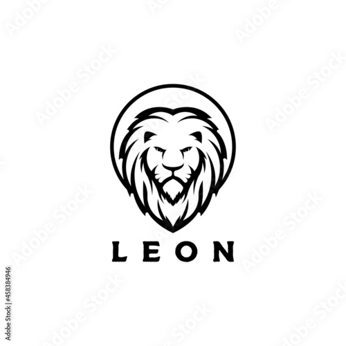 lion logo design template vector illustration