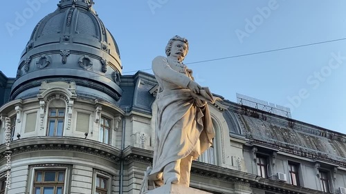 Bucharest, Romania - September 21, 2021 - 4k travel video of wonderful Bucharest city in Romania