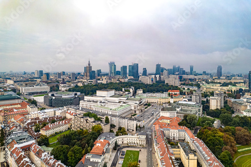 Obraz na płótnie Warszawa w salonie
