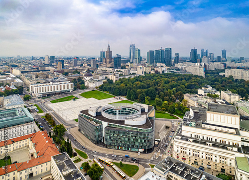 Obraz na płótnie Warszawa w salonie