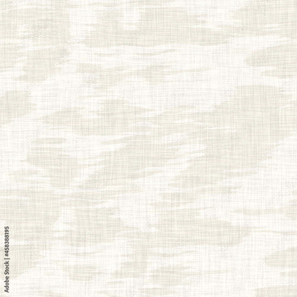 Fototapeta premium Pale grey washed out linen seamless texture. Soft tonal woven jute effect print. Textured fibre cotton background. Rustic high resolution beach cottage soft furnishing pattern material.