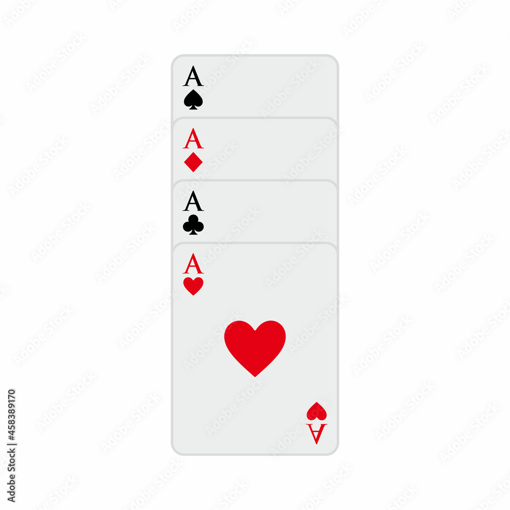 Obraz premium playing card icon, playing card vector sign symbol illustrations