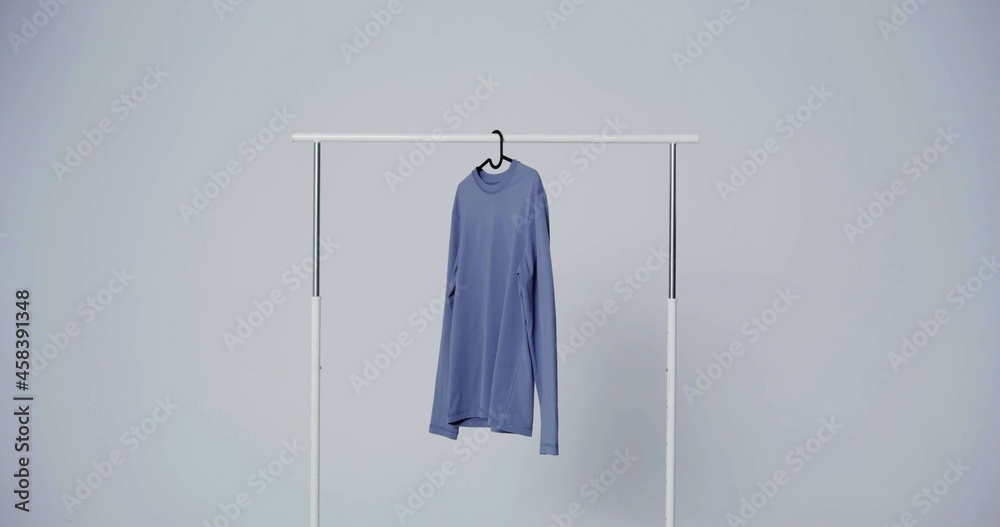 clothes hanger with clothes