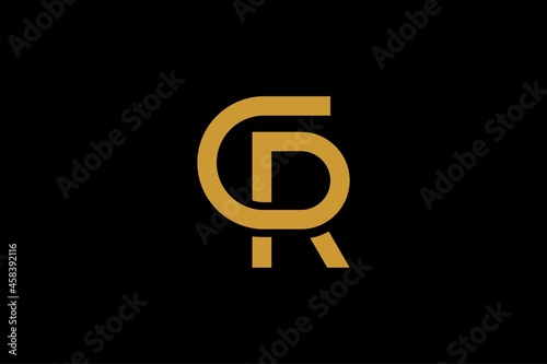 CR letter logo design vector. CR CP monogram illustration symbol.
