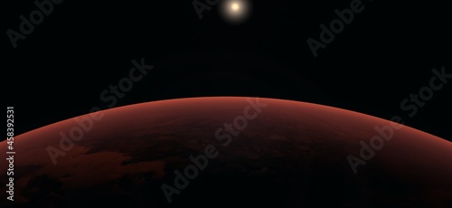 Mars Planet, Picture of red planet - 3d representation