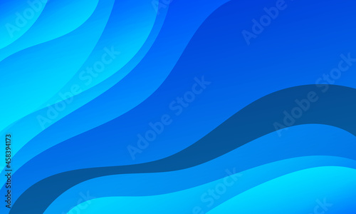 Abstract blue geometric background. Modern background design. gradient color. Fluid shapes composition. Fit for presentation design. website, basis for banners, wallpapers, brochure, posters © aqilah