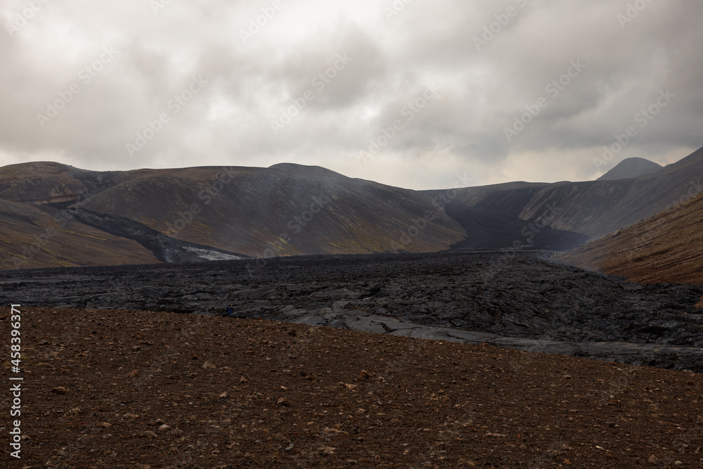 Dried lava field in Iceland