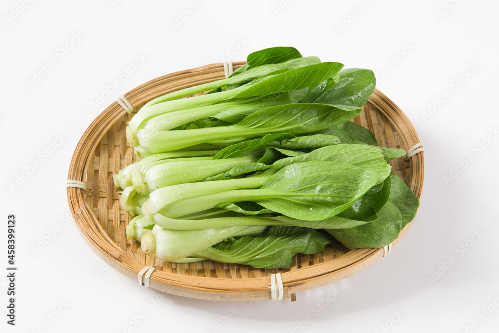Pak Choi (Bok Choy) or Brassica chinensis green vegetable isolated on white background Pak Choi (Bok Choy) or Brassica chinensis green vegetable isolated on white background