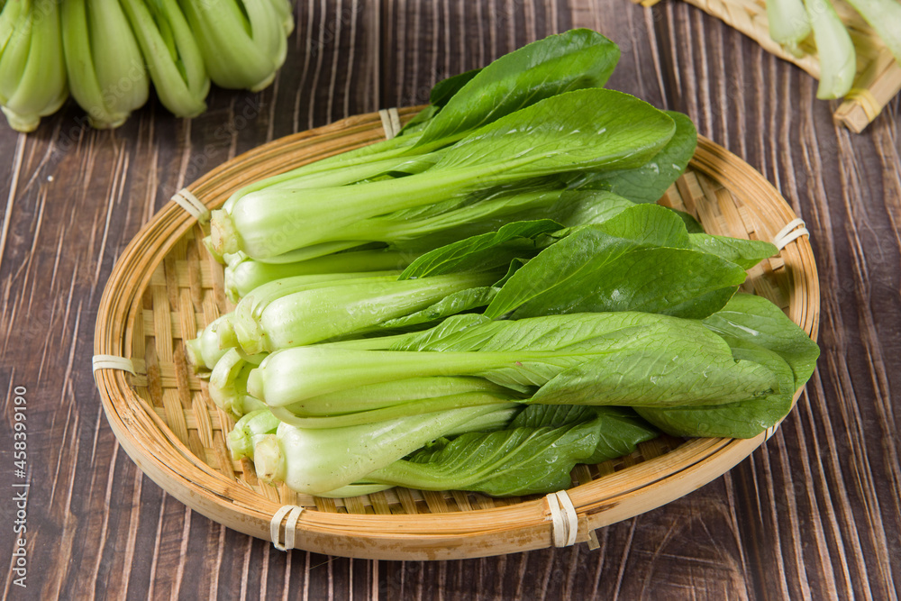 Pak Choi (Bok Choy) or Brassica chinensis green vegetable isolated on white background Pak Choi (Bok Choy) or Brassica chinensis green vegetable isolated on white background