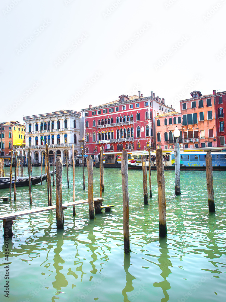 Venice Italy, Gondola Port, Italy, Venice Canal, Red House, Orange House, Vacation Italy, Venice Tourism, Travel, Boat, Europe, Summer, Venetian, Venezia, Harbour, Port, Tourist, Turquoise Water