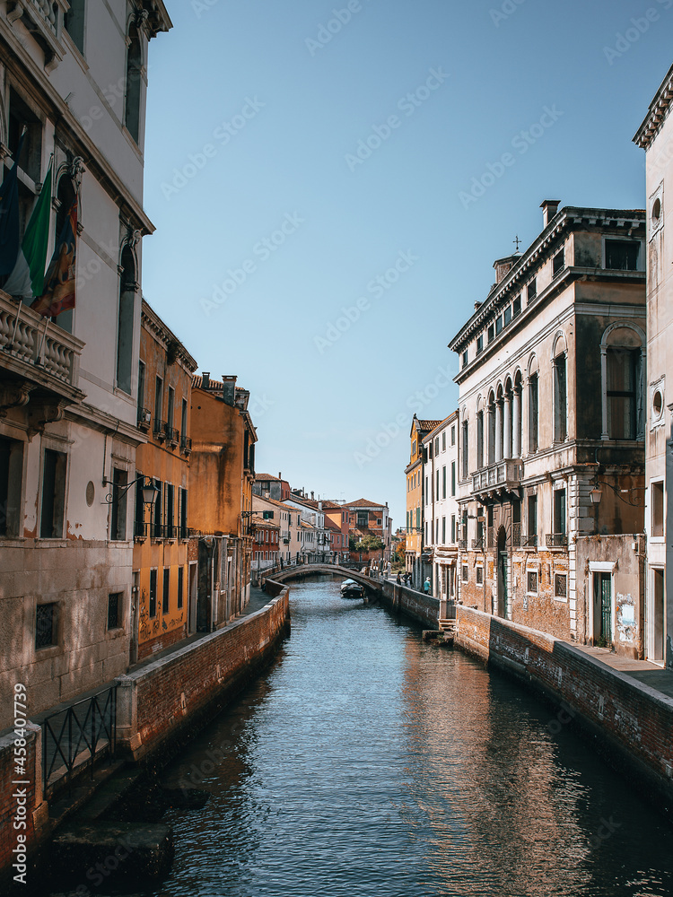 Venice, Italy, Venice Canal, Italy Architecture, Italy Buildings, Blue Sky, Vacation, Europe, Venezia, Gondola, Holiday, Summer