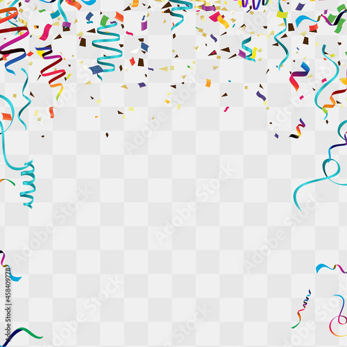 Template for Happy birthday card with place for text. balloons  EPS 10 vector file included