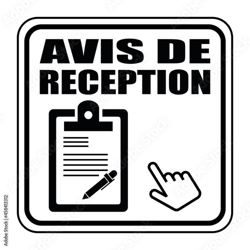 Logo avis de réception.