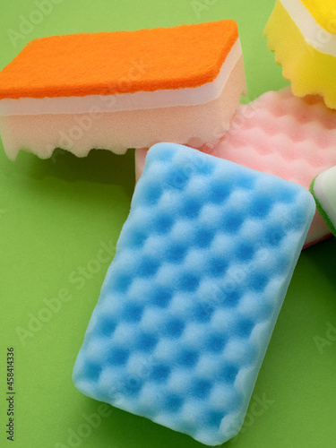 Colorful dishwashing sponge