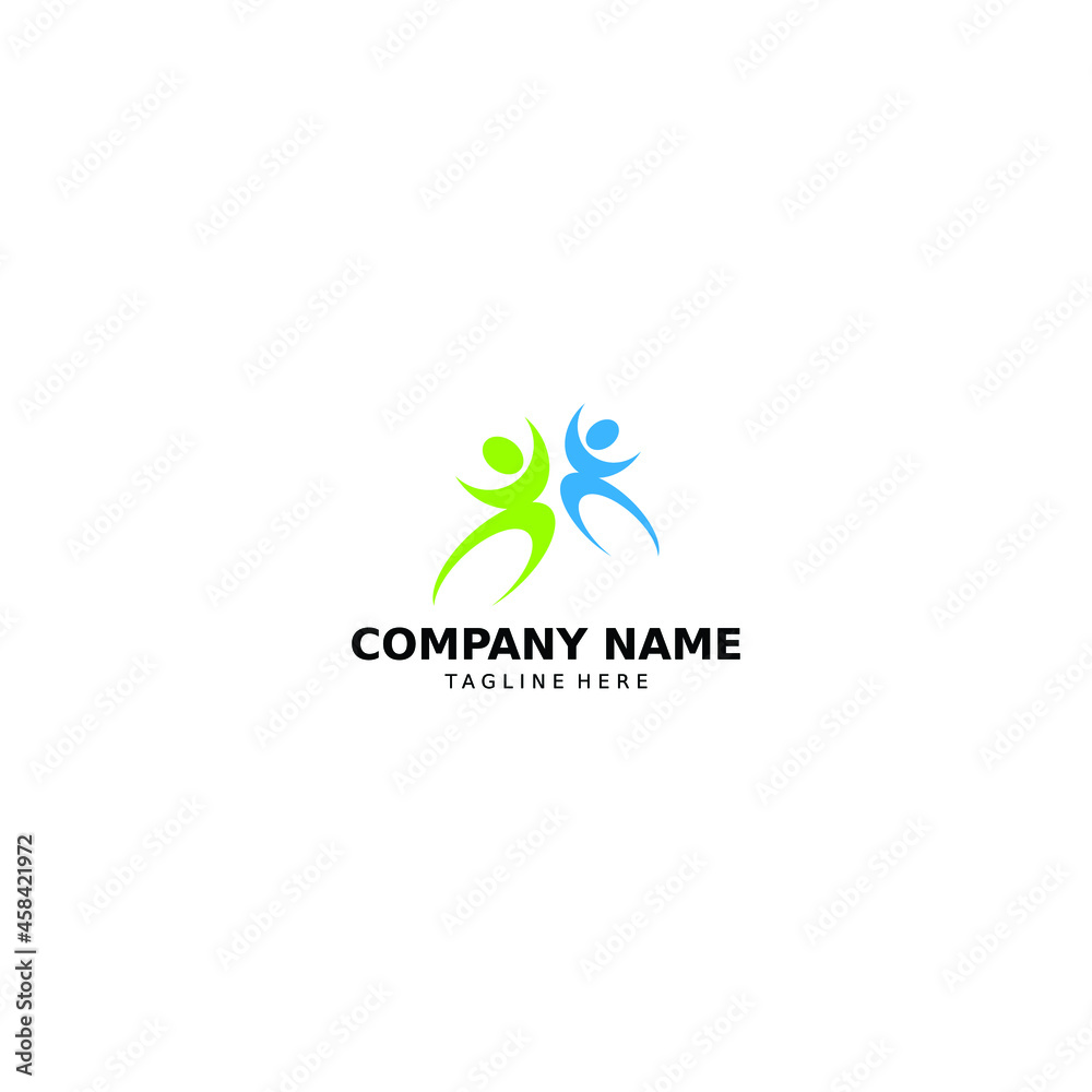 Community, network and social icon design template Community, network and social icon design template
