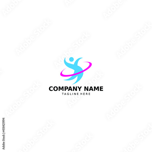 Community, network and social icon design template