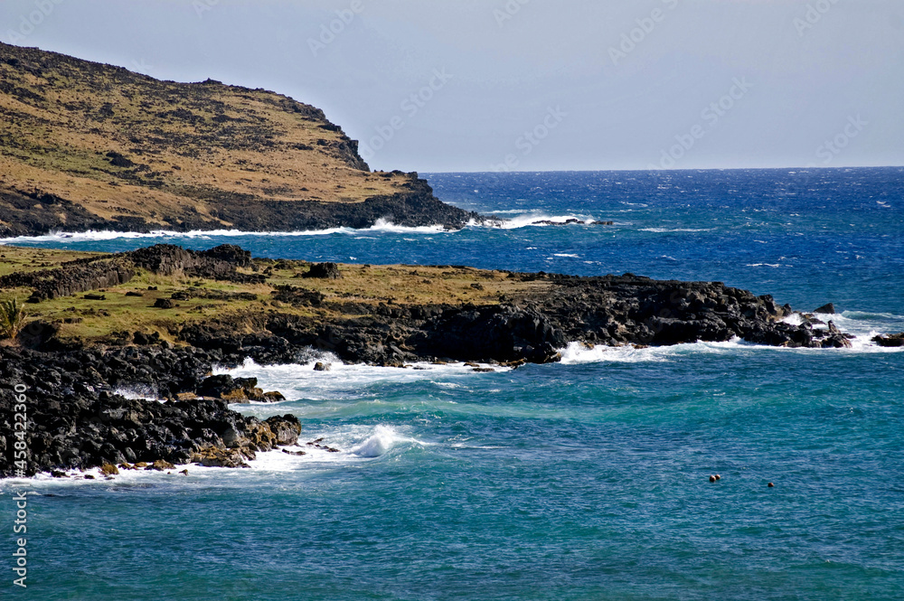 Rochas vulcânicas na Ilha de Páscoa. Chile. Rochas vulcânicas na Ilha de Páscoa. Chile.