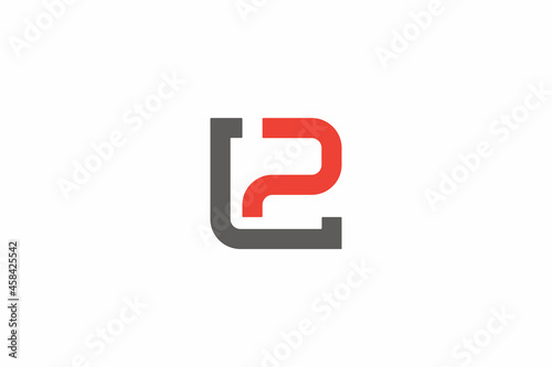 modern letter LP logo design vector graphic
