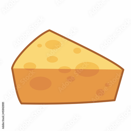 slice of cheese food vector design 