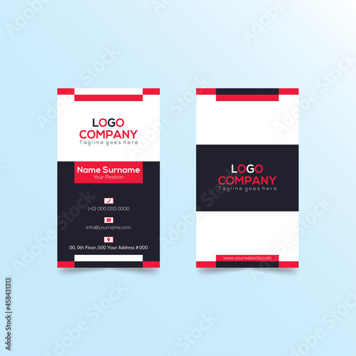 Business Card template for professional or personal  card printable 