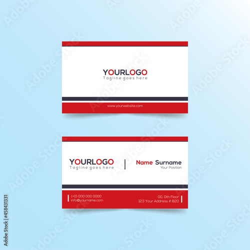 Business Card template for professional or personal  card printable 