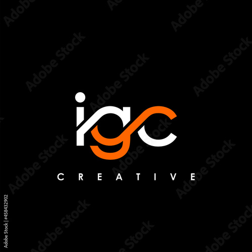 IGC Letter Initial Logo Design Template Vector Illustration photo