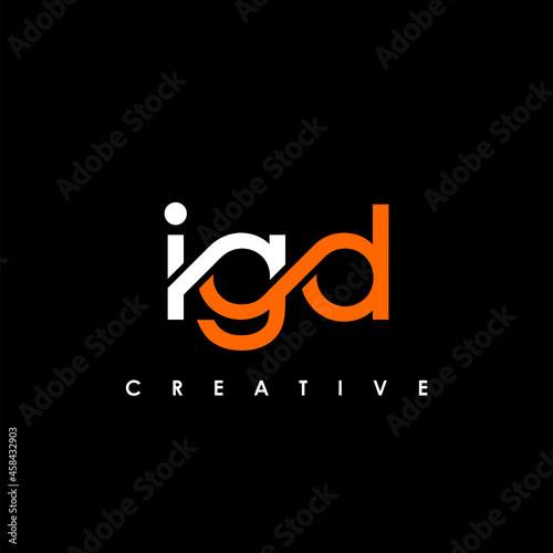 IGD Letter Initial Logo Design Template Vector Illustration photo