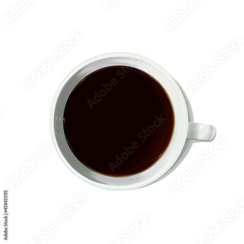 coffee cup isolated on white illustration 