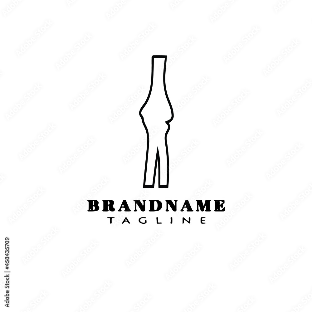 bone cartoon logo cartoon icon design template black vector illustration bone cartoon logo cartoon icon design template black vector illustration