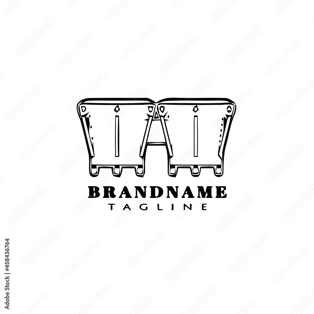 African music instrument bongo cartoon logo icon cute template illustration African music instrument bongo cartoon logo icon cute template illustration
