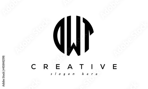 Letter OWT creative circle logo design vector	 photo