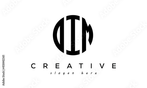 Letter OIM creative circle logo design vector	 photo