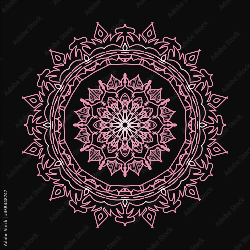 Naklejka premium decorative concept abstract mandala illustration
