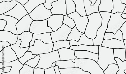 cracks on wall simple flat vector illustration