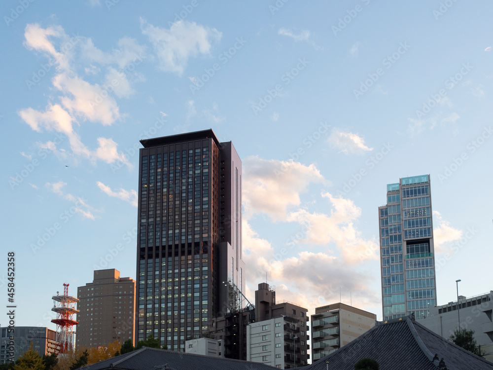 東京の空と街並み