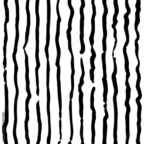 Grunge stripe seamless pattern. Black and white. Background for your design