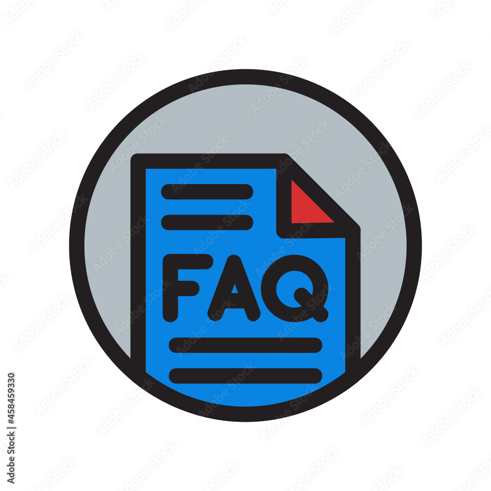 Document , Questions and FAQ filled outline icon. Document , Questions and FAQ filled outline icon.
