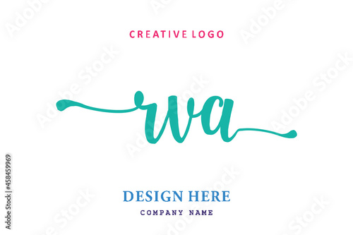 RVA lettering logo is simple, easy to understand and authoritative photo