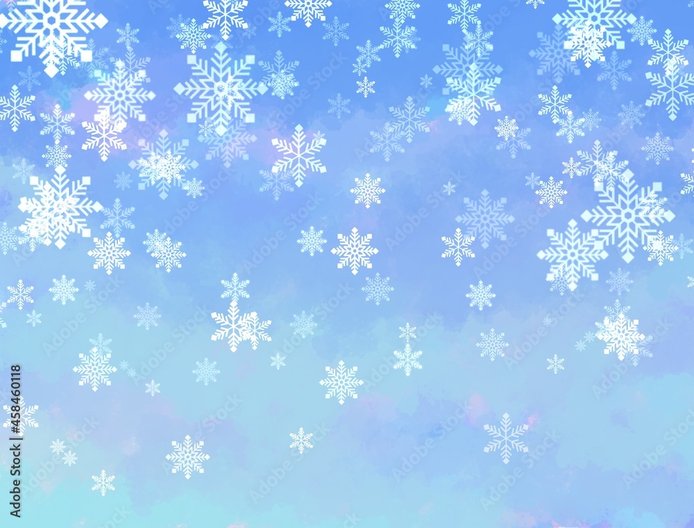 雪の結晶　背景壁紙