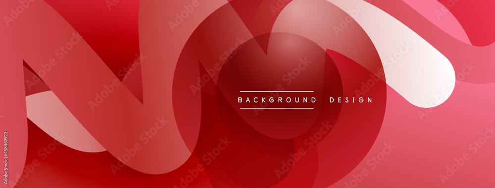 Abstract overlapping lines and circles geometric background with gradient colors Abstract overlapping lines and circles geometric background with gradient colors