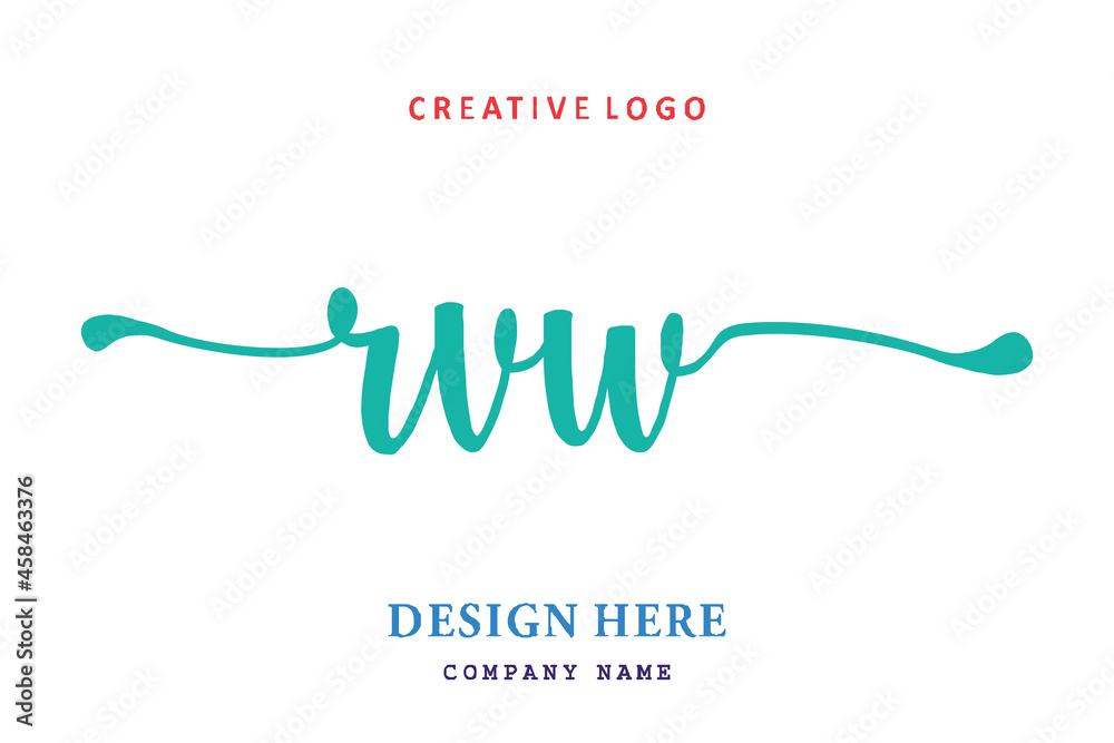 RVW lettering logo is simple, easy to understand and authoritative RVW lettering logo is simple, easy to understand and authoritative