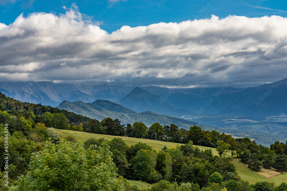 Landscape at Monestier de Clermont near Annecy in Haute-Savoie region of France