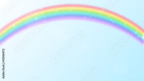 虹のイラスト背景素材