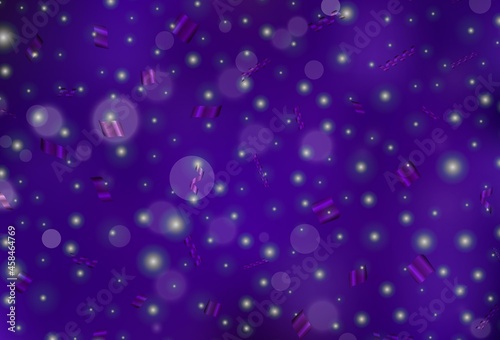 Dark Purple vector layout with circle shapes.