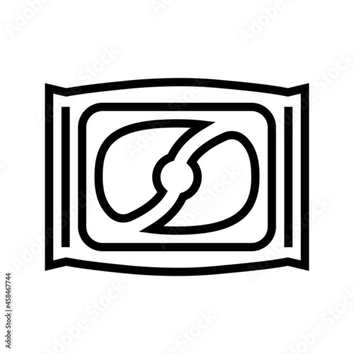 pods detergent line icon vector. pods detergent sign. isolated contour symbol black illustration