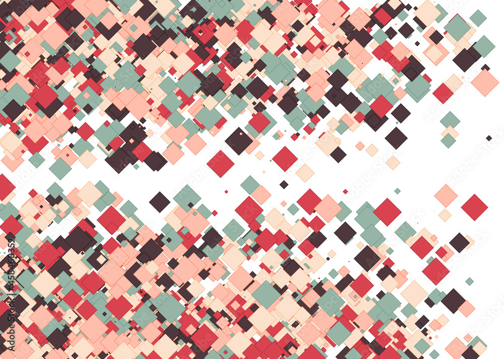 Fototapeta premium Colorful Universe Distribution Computational Generative Art background illustration